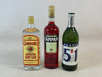 Lot 305 - MIXED SPIRITS; three bottles of spirits,...