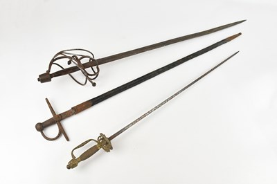 Lot 1336 - A 17th century style basket hilt sword,...