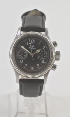 Lot 1395 - TUTIMA; a gentleman's stainless steel military...
