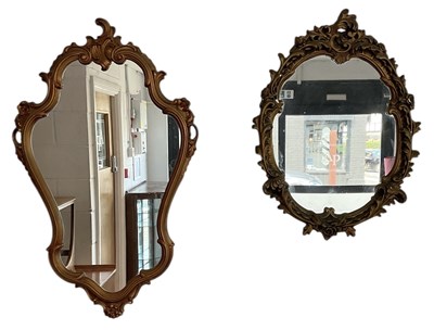 Lot 52 - Two modern elaborately gilt framed wall...