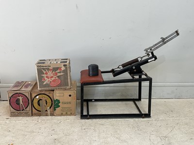 Lot 1526 - A large collection of clays and a clay trap.