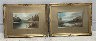 Lot 510 - JOHN SHAPLAND; a pair of watercolours, 'On the...