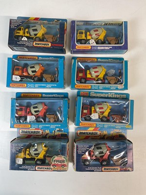 Lot 55 - MATCHBOX SUPERKINGS; eight K-26 cement trucks,...
