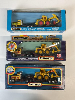 Lot 49 - MATCHBOX SUPERKINGS; three K-130 Peterbilt...