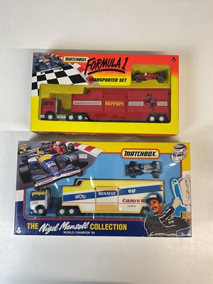 Lot 76 - MATCHBOX SUPERKINGS; two Iveco race car...