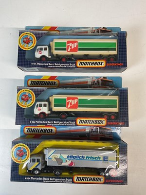 Lot 48 - MATCHBOX SUPERKINGS; three K-124 Mercedes Benz...