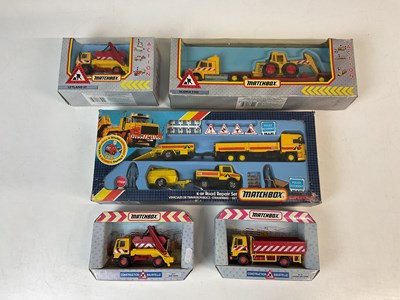 Lot 21 - MATCHBOX SUPERKINGS; five motorway maintenance...
