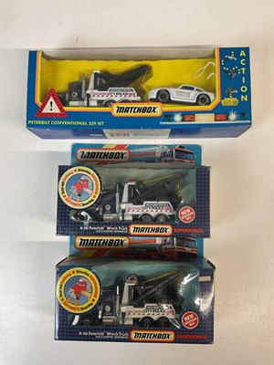 Lot 105 - MATCHBOX SUPERKINGS; three K-121 Peterbilt...