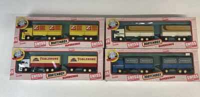 Lot 1 - MATCHBOX SUPERKINGS, four Swiss collection DAF...