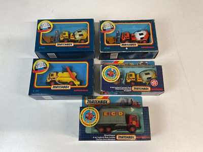 Lot 95 - MATCHBOX SUPERKINGS; five Leyland trucks...