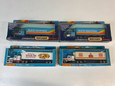 Lot 33 - MATCHBOX SUPERKINGS; four K-31 Peterbilt...