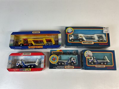 Lot 94 - MATCHBOX SUPERKINGS; Leyland car transport,...