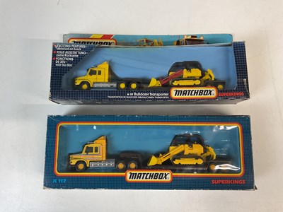 Lot 90 - MATCHBOX SUPERKINGS; two K-117 Bulldozer...