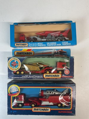 Lot 87 - MATCHBOX SUPERKINGS; two K-128 and K-106 DAF...