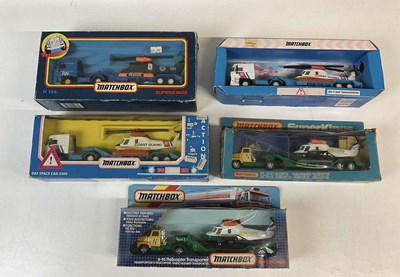 Lot 35 - MATCHBOX SUPERKINGS; helicopter transporters,...