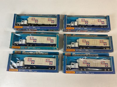 Lot 22 - MATCHBOX SUPERKINGS; six K-31 Peterbilt...