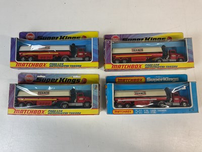 Lot 45 - MATCHBOX SUPERKINGS; four K-16 Ford Texaco,...