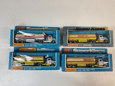 Lot 36 - MATCHBOX SUPERKINGS; four K-16 Ford Shell...