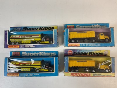 Lot 39 - MATCHBOX SUPERKINGS; four K-16 and K-18 Ford...