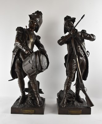 Lot 638 - AFTER ÉTIENNE-HENRI DUMAIGE; a large pair of...