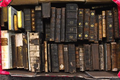 Lot 25 - A miscellany of 16th century and later leather...