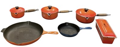 Lot 364 - LE CREUSET; a collection of assorted pots,...