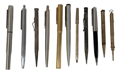 Lot 316 - A collection of eleven assorted pens, fountain...