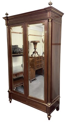 Lot 12 - A 19th century French Empire mahogany,...