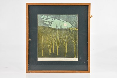 Lot 541 - BOB DEVEREAUX; etching, rural landscape,...