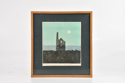 Lot 542 - BOB DEVEREAUX; etching, rural landscape with...