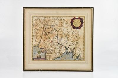 Lot 433 - An 18th century coloured map, 'A Description...