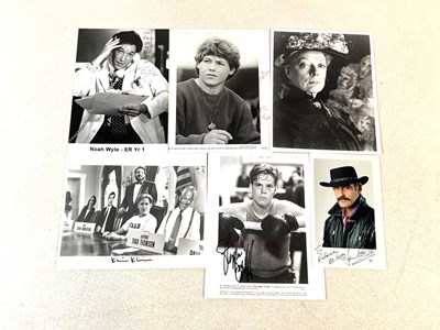 Lot 488 - Six signed promotional photographs, including...