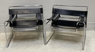 Lot 1 - AFTER MARCEL BREUER FOR LE CORBUSIER; a pair...