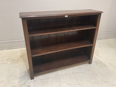 Lot 309 - A reproduction oak bookcase, height 67cm,...