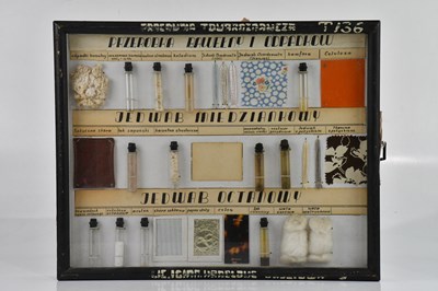 Lot 1056 - A Polish industrial cotton and dyeing display,...
