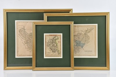Lot 1017 - JOHN CARY; a hand tinted map of Cheshire, 21 x...