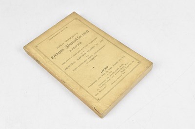 Lot 269 - WISDEN; JOHN WISDEN’S CRICKETERS ALMANACK FOR...