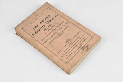 Lot 274 - WISDEN; JOHN WISDEN’S CRICKETERS ALMANACK FOR...