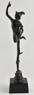 Lot 647 - An early 20th century bronze figure of Mercury,...