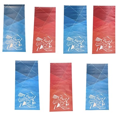 Lot 389 - Seven Paralympic Games banners from the 2012...