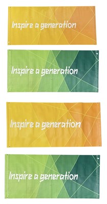 Lot 392 - Four London 2012 Olympic banners, 'Inspire a...