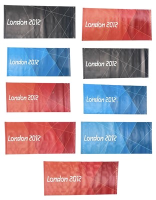 Lot 390 - Nine London 2012 Olympic Games banners, in...