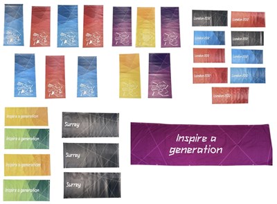 Lot 412 - Seven Paralympic Games banners from the 2012...