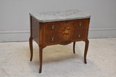 Lot 180 - A 19th century style Continental kingwood side...