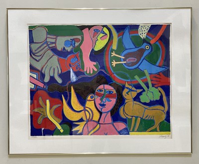 Lot 526 - GUILLAUME CORNEILLE (1922-2010); pencil signed...