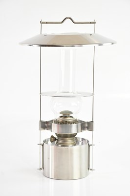 Lot 2051 - A contemporary stainless steel oil lamp,...