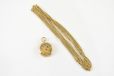 Lot 415 - An 18ct yellow gold cased lady's pocket watch,...