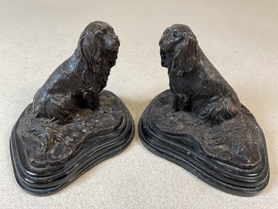 Lot 336 - AFTER PIERRE-JULES MȆNE; a pair of...