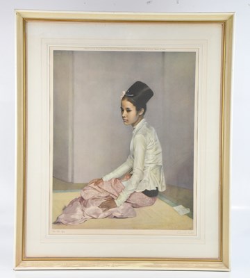 Lot 1151 - GERALD KELLY; a pencil signed print, 'Saw Ohn...