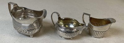 Lot 545 - A Victorian hallmarked silver cream jug, with...